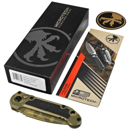 Nóż automatyczny Microtech LUDT Gen III S/E Bazooka Camo Aluminium, Bazooka Camo M390MK by Tony Marfione (1135-1BOCS-Z4)