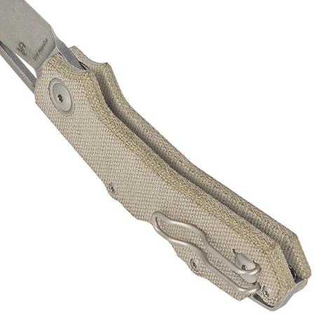 Nóż składany Viper Alfa Green Canvas Micarta, Stonewashed MagnaCut by Simone Tonolli (V6022CG)