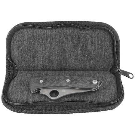 Spyderco SpyOpera Sprint Run Carbon Fiber, Damasteel Thor by Massimo Salice Sanna (C255CFPD)