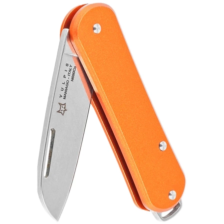 Fox Vulpis Orange Aluminium, Polished N690Co Pocket Knife (FX-VP108 OR)