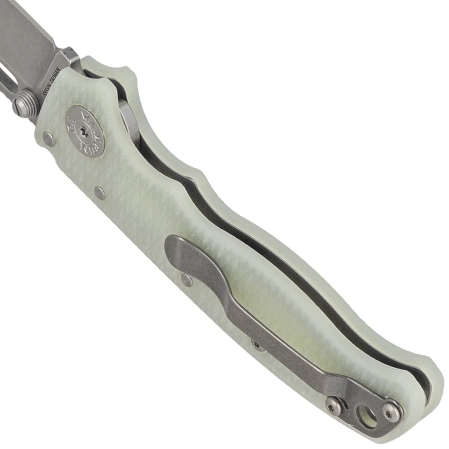 Nóż składany Demko AD20.5 Shark Foot Natural G10, Stonewashed CPM S35VN by Andrew Demko (205-S35-SFN)