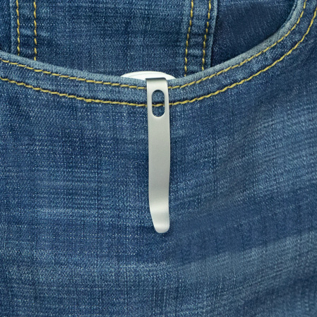 Nóż składany Kubey Bluff KU248G White G10, Sandblasted 14C28N by Garet Caronna