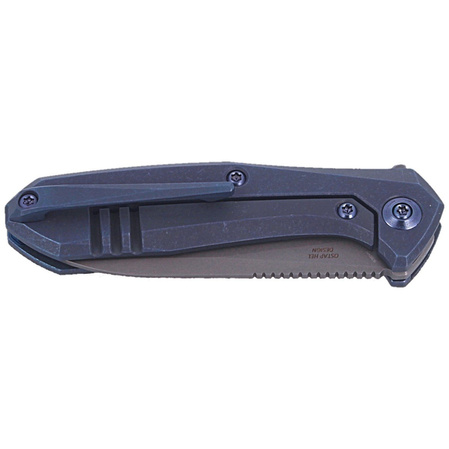 WE Knife Mote Blue Titanium, Gray Stonewashed CPM S35VN by Ostap Hel (2005B)