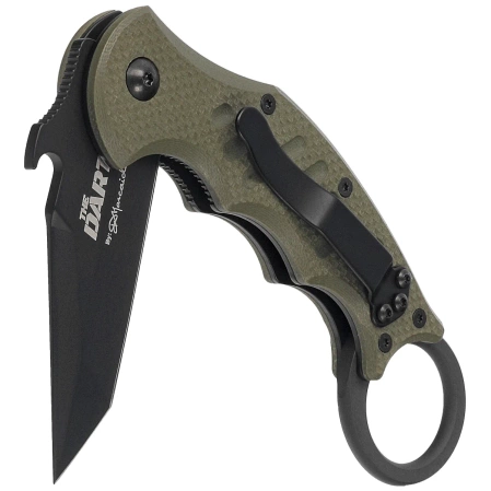Nóż składany Fox The Dart Karambit OD Green G10, Black Idroglider N690 by Doug Marcaida (FX-597 OD)