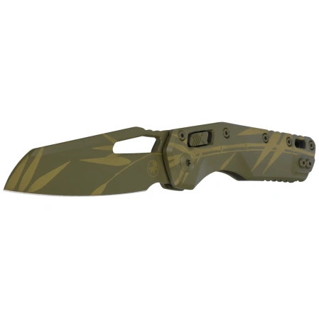 Microtech MSI S/E Knife Cerakote Bamboo Aluminum, Cerakote Bamboo M390MK by Tony Marfione (210-1CAM)