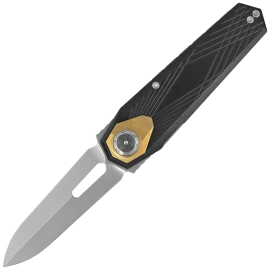 Nóż składany Remette RT-Infinite Power Black Titanium, Hand Grinding Pearlescent M390 (RTIP-A)