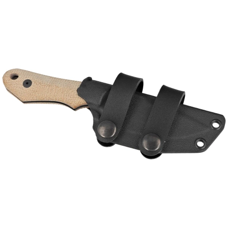 Viper Handy Natural Canvas Micarta, Black Stonewashed MagnaCut by Fabrizio Silvestrelli Knife (VT4042CN)