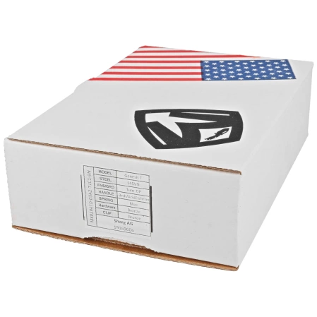 Nóż składany Medford Praetorian Genesis T DP Brushed/Acid Etching/Flamed Blue Titanium, Bronze HW/Clip, Tumbled S45VN by Greg Medford (MK0294TD-03A2-T1C1-BN)