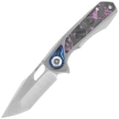Remette RT-Saker Falcon Knife Gray Titanium/Carbon Fiber, Manual Fine Grinding Satin S45VN (ASTP-3)