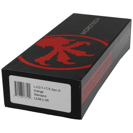 Nóż automatyczny Microtech LUDT Gen III T/E Orange Aluminium, Black M390MK by Tony Marfione (1136-1OR)