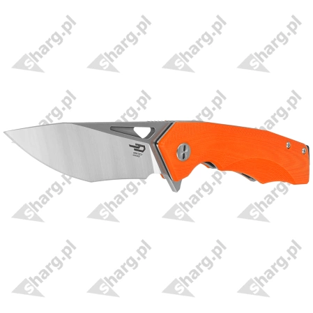 Nóż składany Bestech Toucan Orange G10, Stonewashed / Satin D2 (BG14D-1)
