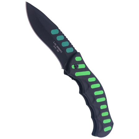 Herbertz Solingen Black / Green Aluminium, Black Blade (565912)