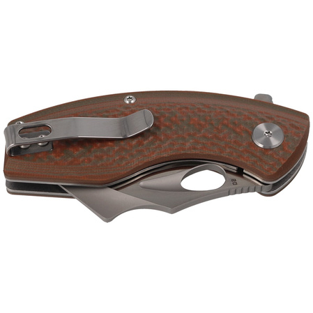 Bestech Lizard Green/Orange G10, Bead Blast/Satin D2 Knife (BG39B)