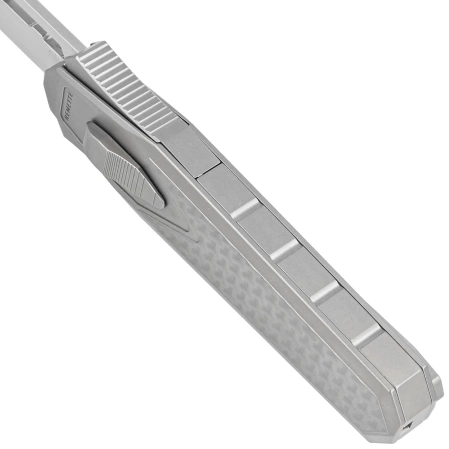 Nóż grawitacyjny Remette Swordfish Titanium / Yellow Green Carbon Fiber, Pearlescent M390 (ZL101B2)