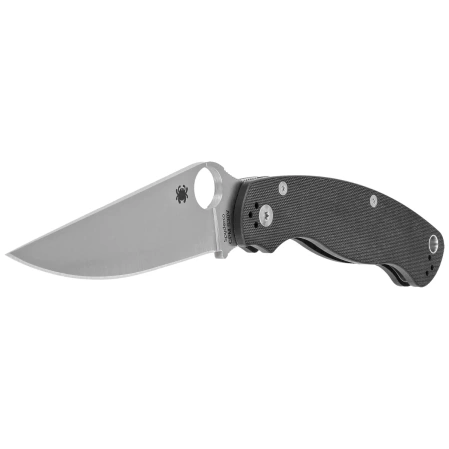 Spyderco Military 2 Knife Black G10, Satin CPM S30V by Sal, Eric Glesser (C36G2)