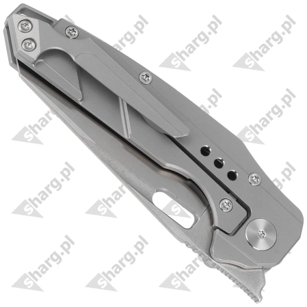 Nóż składany Bestech Nyxie Grey Titanium, Stonewashed/Satin CPM S35VN by Todd Knife and Tool (BT2209A)