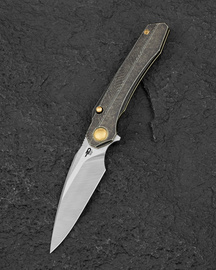 Nóż składany Bestech Wet Nellie Black/Bronze Titanium, Satin MagnaCut by Kombou (BT2505C)