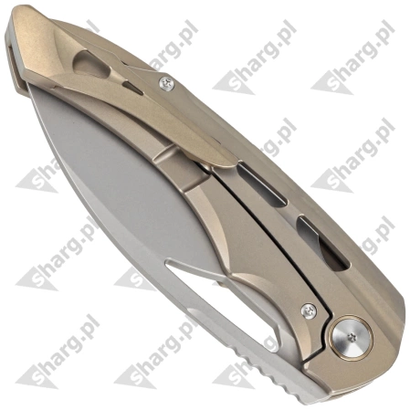 Bestech Fairchild Bronze Titanium, Bead Blast Stonewashed CPM S35VN by Kombou Knife (BT2202A)