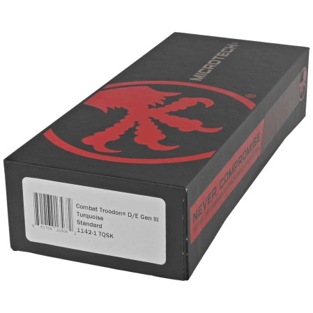 Microtech Combat Troodon D/E Gen III OTF Knife Black Aluminum, Turquoise M390MK by Tony Marfione (1142-1TQSK)