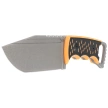 Midgards Messer Njord XXL Black/Orange G10, Stonewashed CPM 3V knife (MM003)