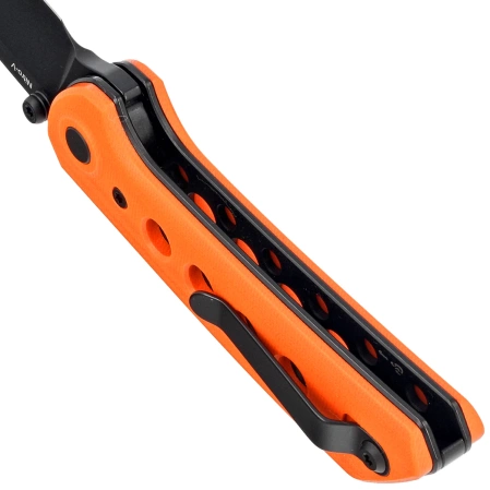 Reate PL-XT Orange G10, Black PVD Nitro-V Knife