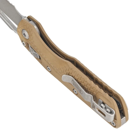 Microtech MSI S/E Ram-Lok Dark Earth Tri-Grip Polymer, Apocalyptic P/S M390MK by Tony Marfione (210T-11APPMDE)