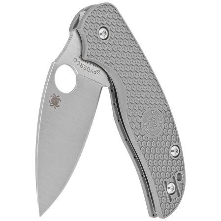 Nóż składany Spyderco Sage 5 Grey FRN, Satin Maxamet by Sal Glesser (C123PGY)
