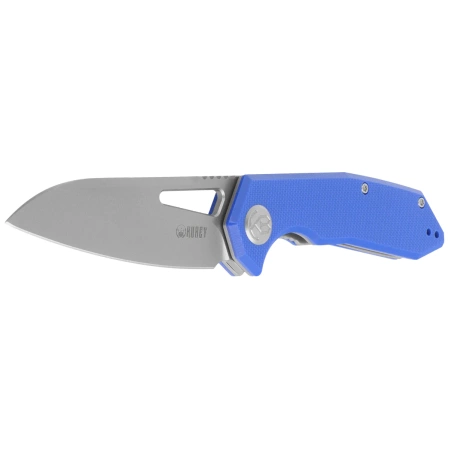 Kubey Vagrant Blue G10, Sand Blasted 14C28N by Maksim Tkachuk (KU291P)