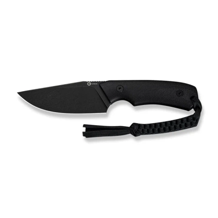 Civivi Gander Knife Black Canvas Micarta, Black Stonewashed 14C28N by Matt Gentry (C24058B-2)