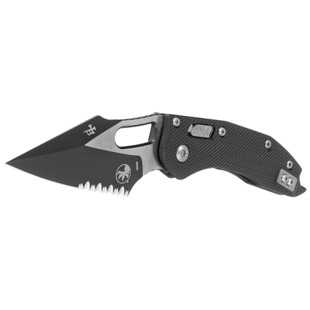 Microtech Stitch Ram-Lok S/E Knife Black Fluted G10, Black P/S M390MK by Borka Blades and Tony Marfione (169RL-2FLGTBK)