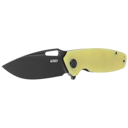 Nóż składany Kubey Tityus Translucent Yellow G10, Dark Stonewashed D2 (KU322G)