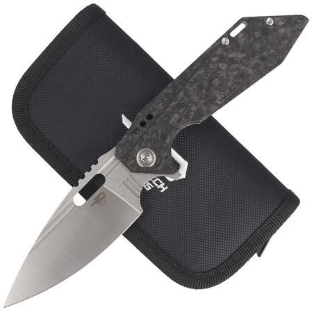 Nóż składany Bestech Shodan Grey Titanium / Carbon Fiber, Stonewash / Satin CPM S35VN by Todd Knife and Tool (BT1910C)