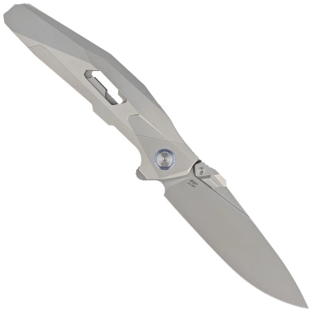 RikeKnife Shadow Clip Point Gray Titanium, Satin M390 (RK-Shadow-S-P)
