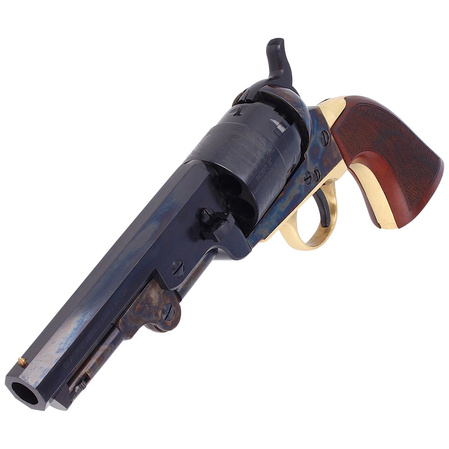 Pietta 1851 Colt Navy Yank Steel Sheriff Revolver .44 Laser Checkered (YAS44LC)