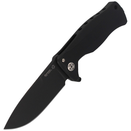 Nóż składany LionSteel SR11A Black Aluminum, Black Sleipner by Molletta (SR11A BB)