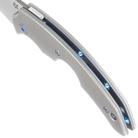 Fox Virtus Gray Titanium Folding and Cigar Knife, Satin Becut (FX-541 TI)