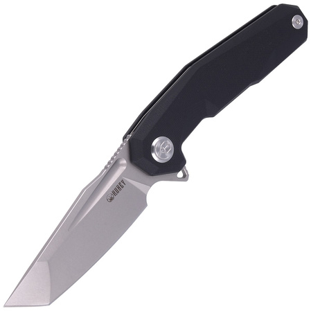 Kubey Carve Nest Knife Black G10, Sandblasted D2 (KB237A)