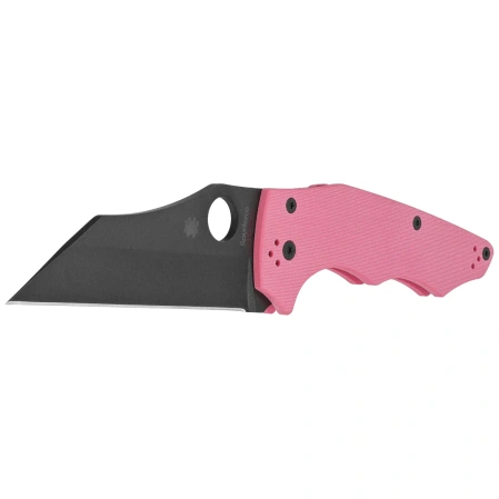 Spyderco Yojumbo Sprint Run Knife Pink G10, Black DLC CPM S30V by Michael Janich (C253GPNBK)