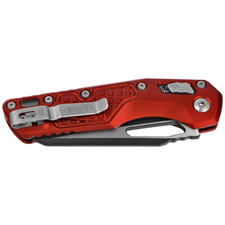 Microtech MSI S/E Knife Merlot Frag Aluminum, Black M390MK by Tony Marfione (210-1FRMR)