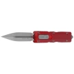 Microtech Dirac D/E OTF Knife Red Aluminum, Stonewashed M390 by Tony Marfione (225-10RD)