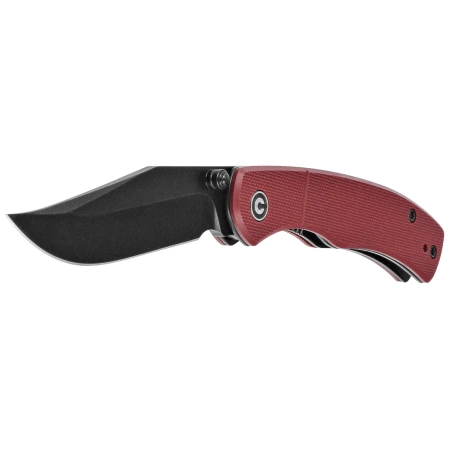 Civivi Clingman Knife Burgundy G10, Black Stonewashed Nitro-V by Taylor Martin Best Damn EDC (C23065-2)