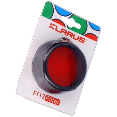 Filter for Klarus XT12GT red flashlights (FT12 RD)