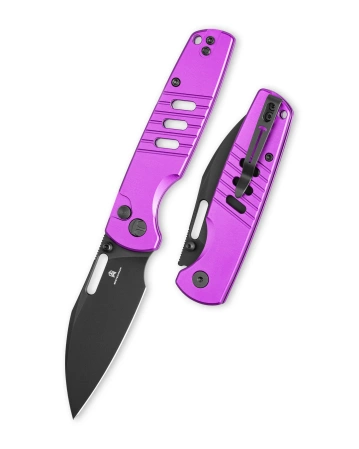 Bestechman Vector Knife Purple Aluminum, Black PVD D2 (BMK15F)