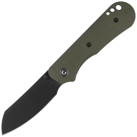 Civivi Crabby Knife OD Green G10, Black Stonewashed 14C28N by Ken Onion Jr. (C24055-1)