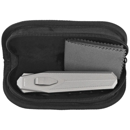 Remette RT-Swordfish T Knife Gray Aluminum/Carbon Fiber, Ceramic Sandblasted S35VN (ZL103D3)