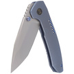 WE Knife Trogon Blue Titanium, Silver Bead Blasted CPM 20CV by Brian Brown (WE22002B-1)