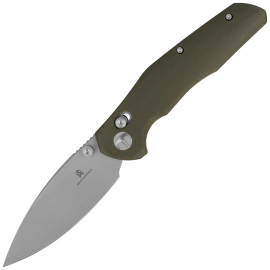 Nóż składany Bestechman Ronan OD Green G10, Stonewashed 14C28N (BMK02E)