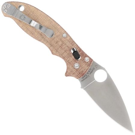 Nóż składany Spyderco Manix 2 Brown Canvas Micarta, Satin CPM Cru-Wear by Eric Glesser (C101MPCW2)