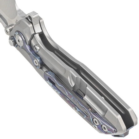 Nóż składany Reate T1000-V2 Gray Titanium/Zircuti, Satin M390 by Alvin Lee