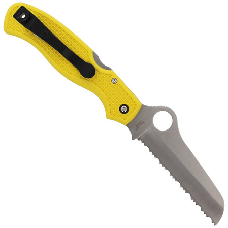 Nóż składany Spyderco Atlantic Salt Yellow FRN Spyder (C89SYL)
